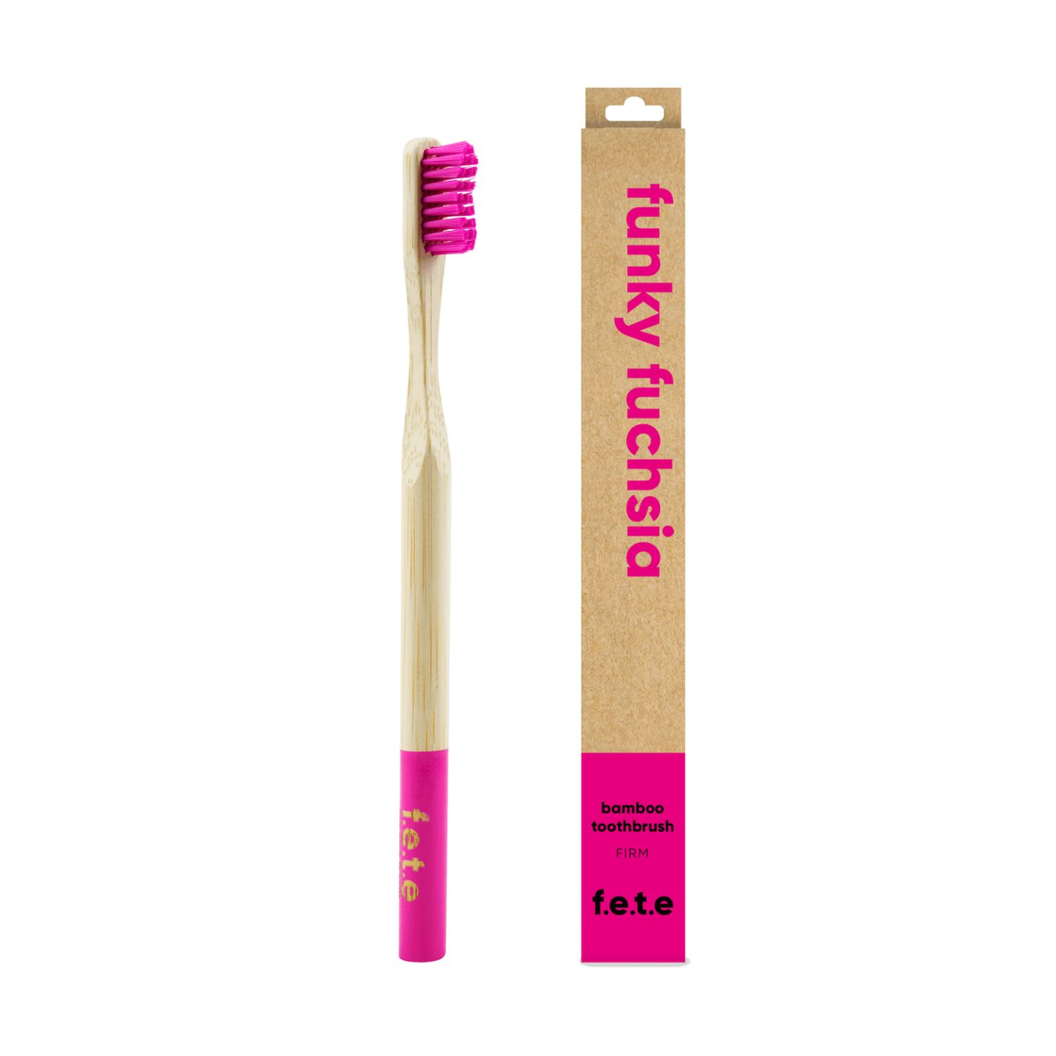 2024 f.e.t.e. Adult Toothbrush, Color: Funky Fuchsia/Firm