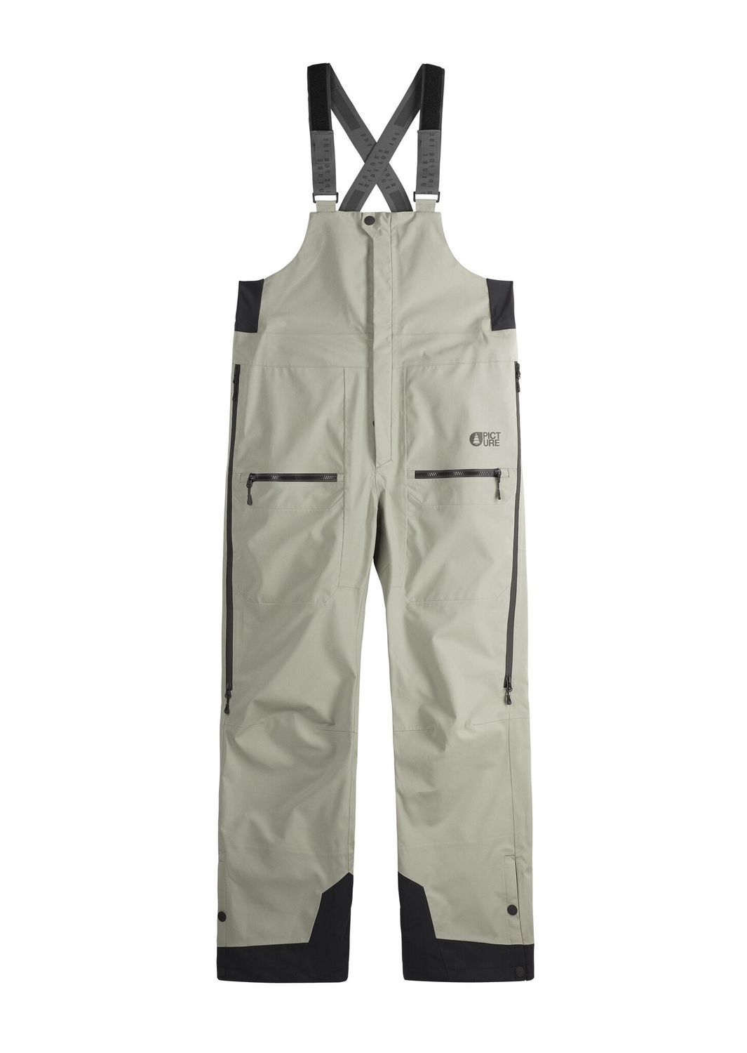 2024 Picture M WELCOME 3L BIB PANTS, Color: Shadow, Size: Small