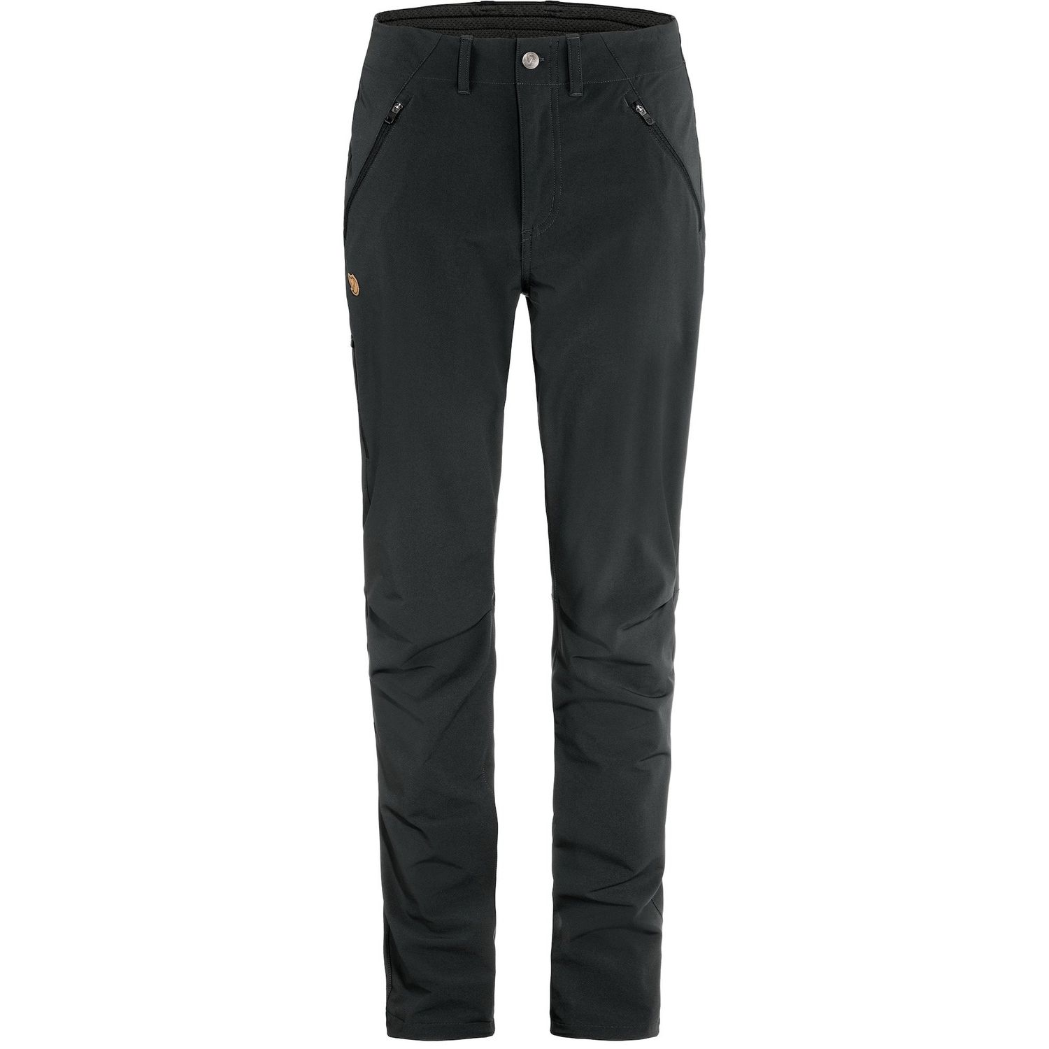 2026 Fjallraven W Abisko Trail Stretch Trousers, Color: Black, Size: 4/S