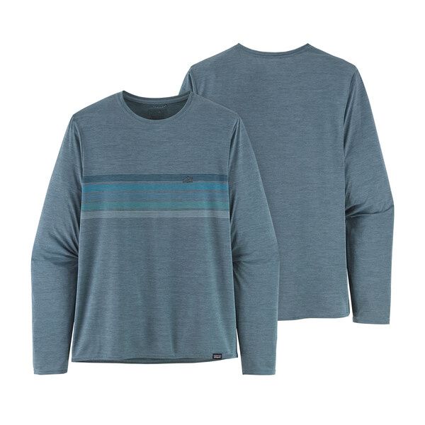2022 Patagonia Men&#39;s Long-Sleeved Capilene Cool Daily Graphic Shirt