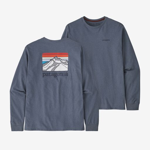 2024s Patagonia M&#39;s L/S Line Logo Ridge Responsibili-Tee