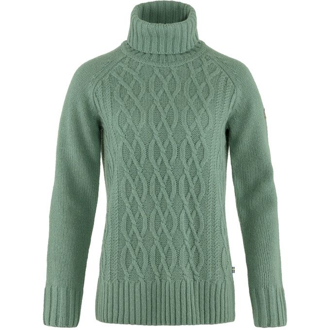 2024 Fjallraven W Övik Cable Knit Roller Neck