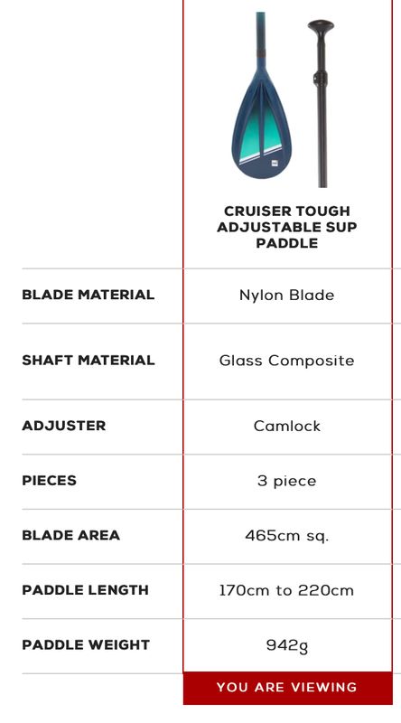 2023 RPC Cruiser Tough 3pc CL Paddle