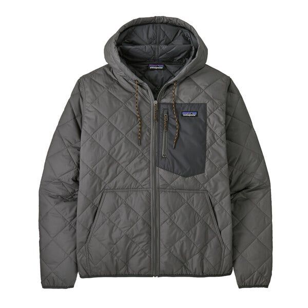 2026 Patagonia M Diamond Quilted Bomber Hoody, Color: Noble Grey, Size: Small