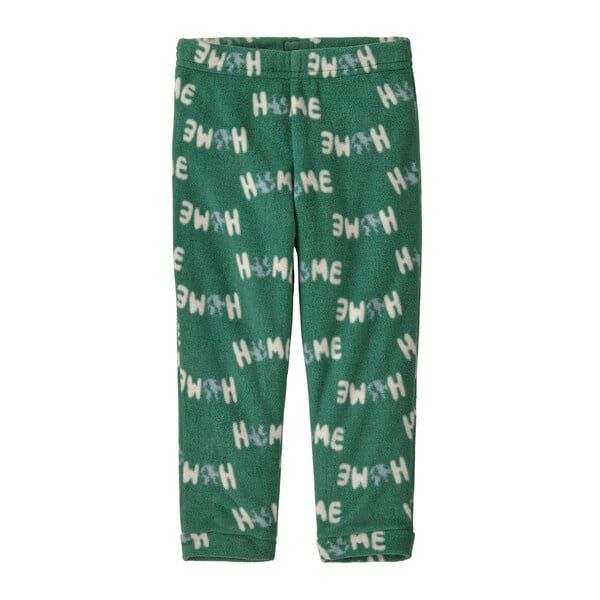 2026 Patagonia Baby Micro D Bottoms, Color: Home Planet/ Conifer Green, Size: 12M