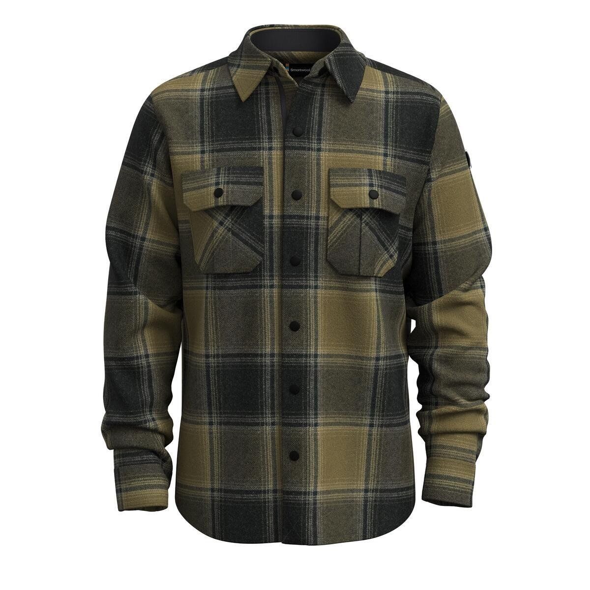 2025 SW M Anchor Line Shirt Jacket, Color: WINTER MOSS PLAID, Size: Small