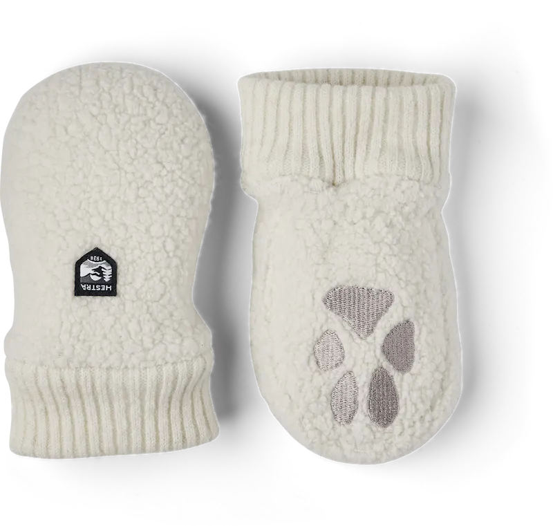 2025 Hestra Paw Mitt, Color: Off Wht, Size: 1