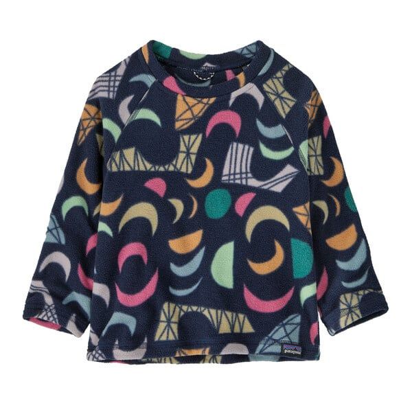 2026 Patagonia Baby Micro D Crew, Color: Mirage/ New Navy, Size: 4T