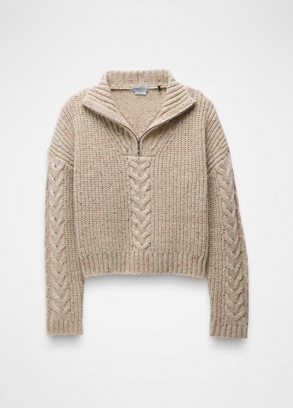 2025 prAna W Laurel Creek Sweater, Color: OATMEAL, Size: Small