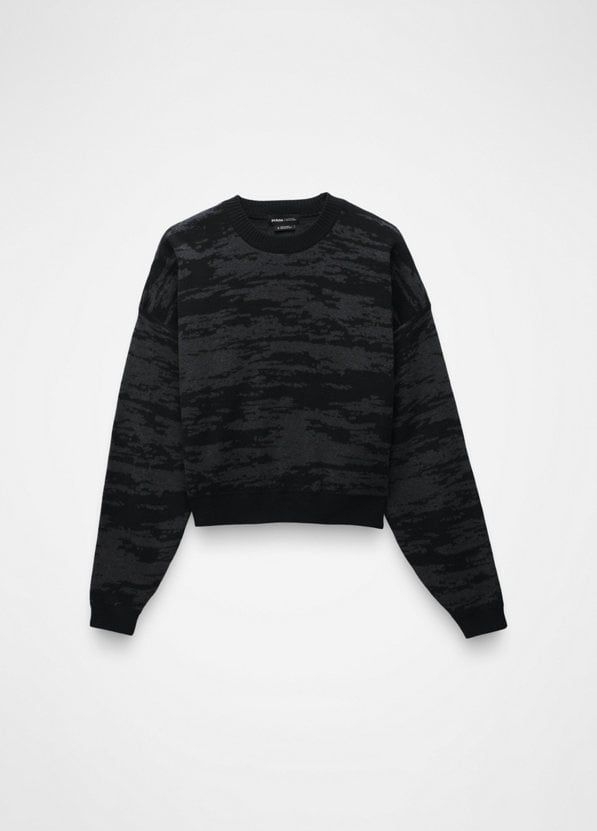 2025 prAna W Sun Fall Sweater, Color: BLACK, Size: Small