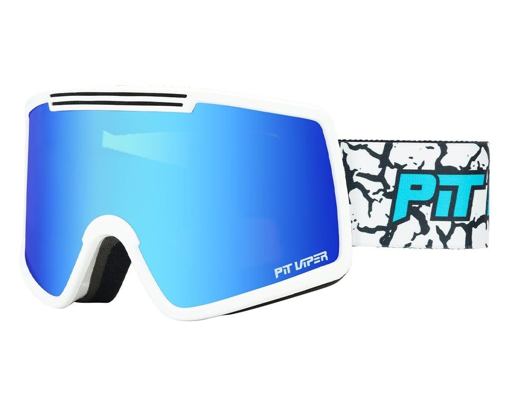 2026 PV The French Fry Goggle, Color: The Miami Nights + Blue Lens, Size: Small