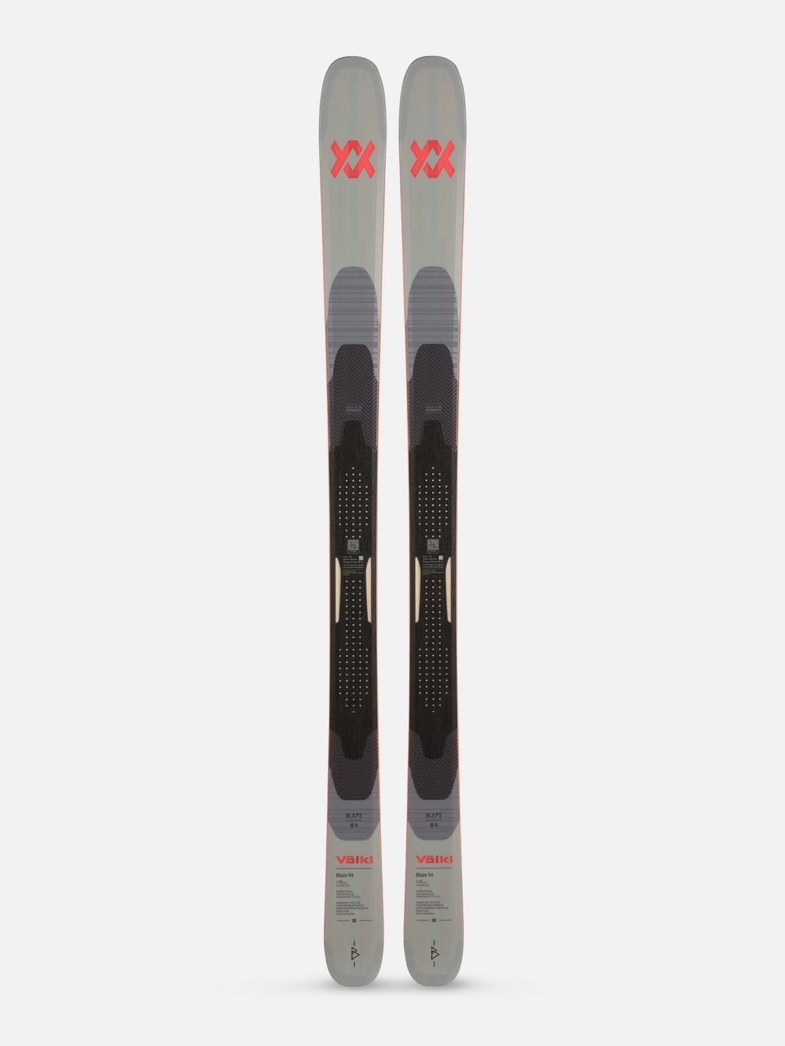 2025 Volkl BLAZE 94, Color: Grey/Red, Size: 165cm