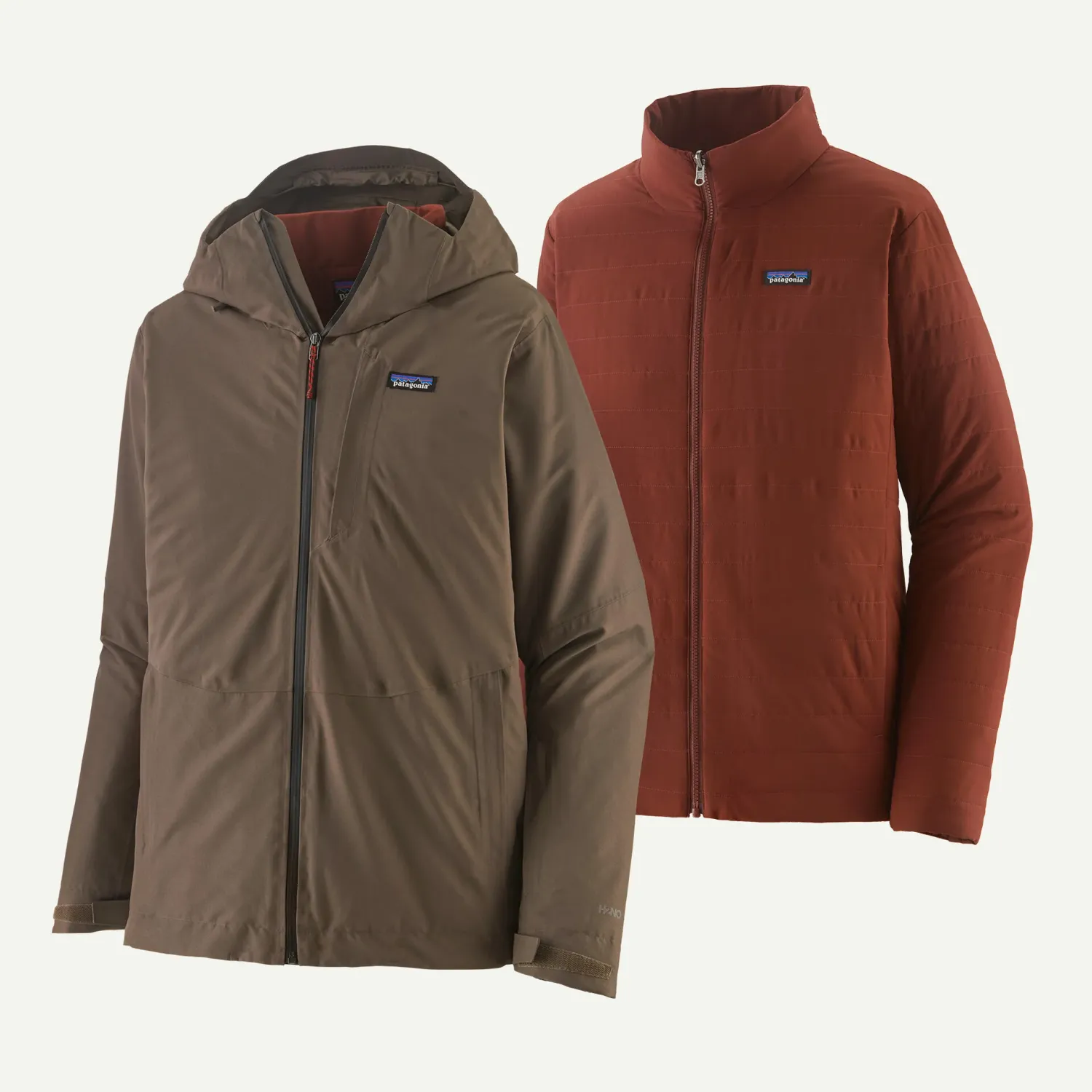 2026 Patagonia M 3-in-1 Powder Town Jkt, Color: Marlow Brown, Size: Large