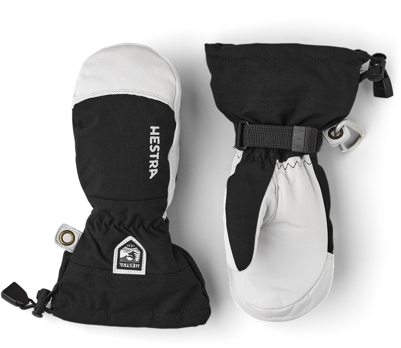 Hestra Jr Heli Ski Mitt, Color: Black, Size: 3