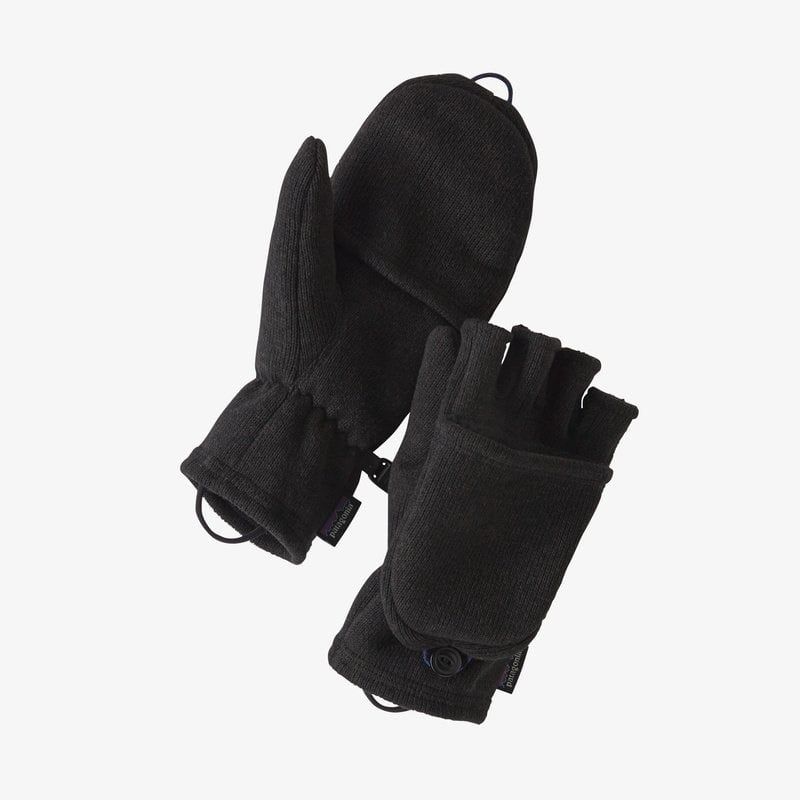 Patagonia Better Sweater Gloves, Color: Black, Size: X-Small