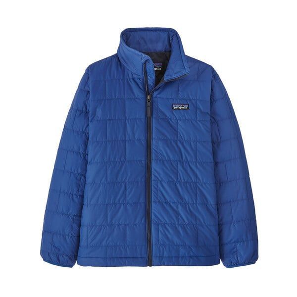 2026 Patagonia K Nano Puff Brick Quilt Jkt, Color: Superior Blue w/New Navy, Size: X-Small