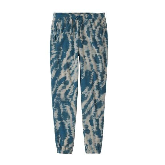 Patagonia W Micro D Joggers, Color: Mighty Mycelium Wavy Blue, Size: X-Small