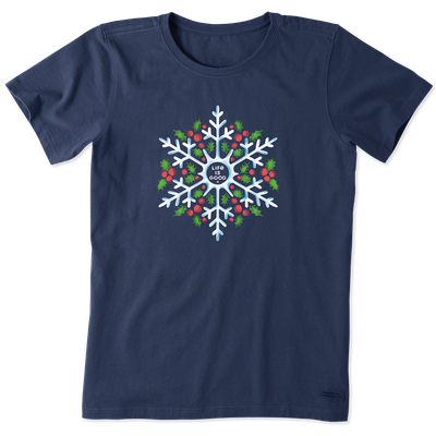 23 LIG W CRUSHER TEE SNOWFLAKE BERRIES