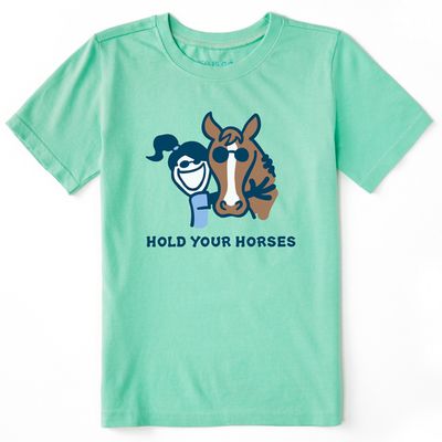22 LIG K SS CRUSHER TEE HOLD YOUR HORSES
