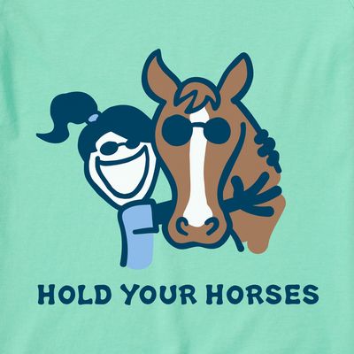 22 LIG K SS CRUSHER TEE HOLD YOUR HORSES