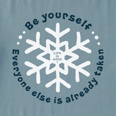 Life is Good T LS Crusher Tee Be Yourself Snowflake