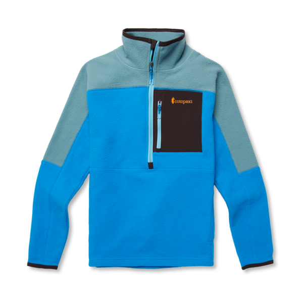 23 Cotopaxi *W Abrazo Half-Zip Fleece Jacket, Color: Bluegrass &amp; Saltwater, Size: X-Small