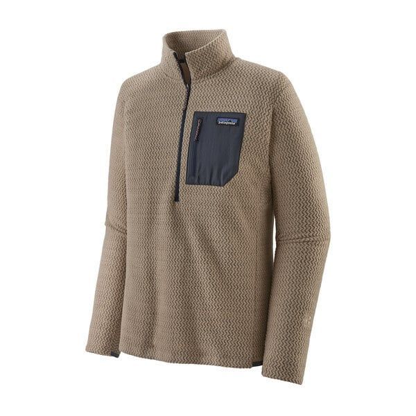 2026 Patagonia M R1 Air Zip Neck, Color: Oar Tan, Size: Small