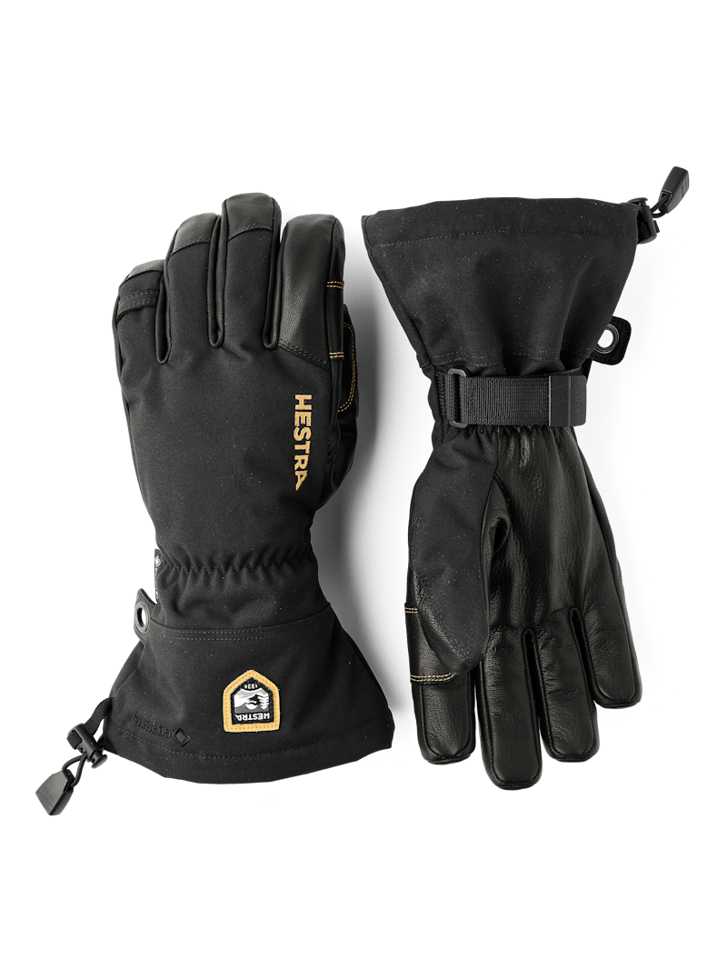 Hestra Army Leather GORE-TEX Glove, Color: Black/Black, Size: 7