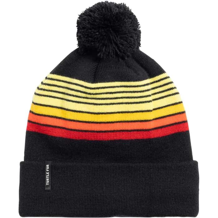 Turtle Fur Y Omega Beanie, Color: Black