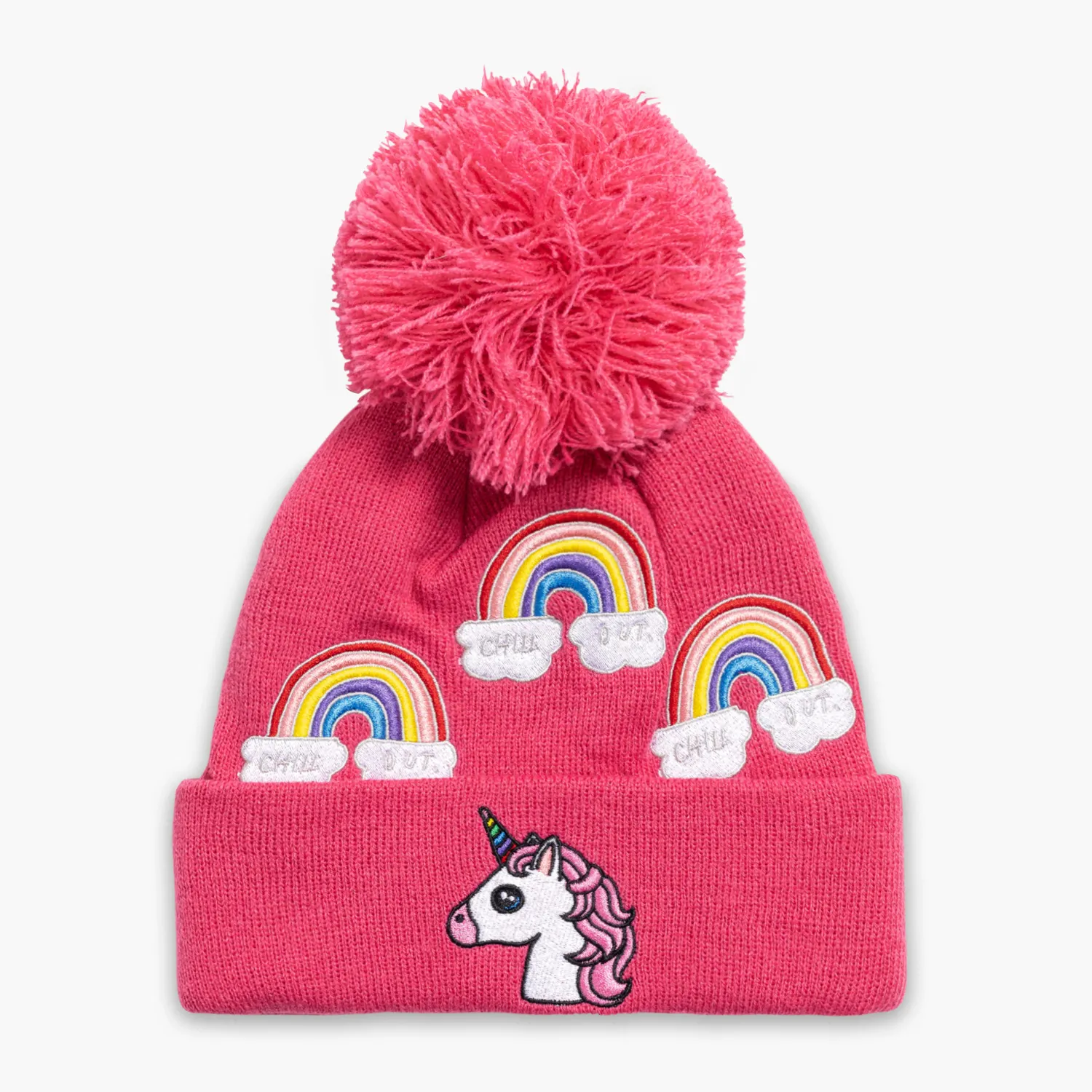 Turtle Fur K Unicorn Beanie, Color: Pink