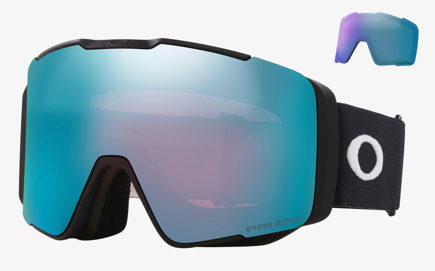 Oakley Line Miner Pro L Goggle, Frame: Matte Black, Lens: Prizm Sapphire Iridium &amp; Iced Iridium