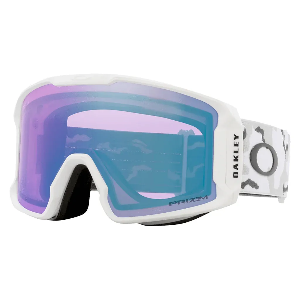 2026 Oakley GOG LINE MINER Lg, Frame: WHITE CAMO, Lens: PRIZM ICED IRIDIUM