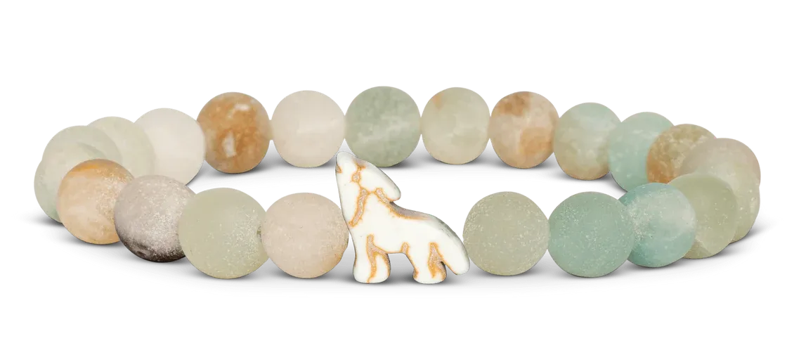 Fahlo Wolf Bracelet, Color: Sky Stone