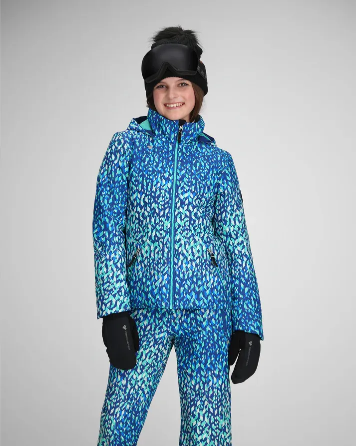 2026 Obermeyer Rylee Print *Y Jkt, Color: Atmospheric Art, Size: SMALL