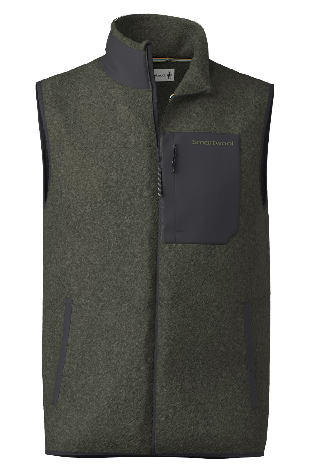 SW M Second Cut Fleece Vest, Color: Winter Moss, Size: SMALL