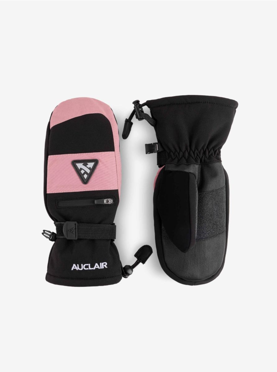 Auclair Jr Explorer Mitt, Color: Black/Soft Berry, Size: Small