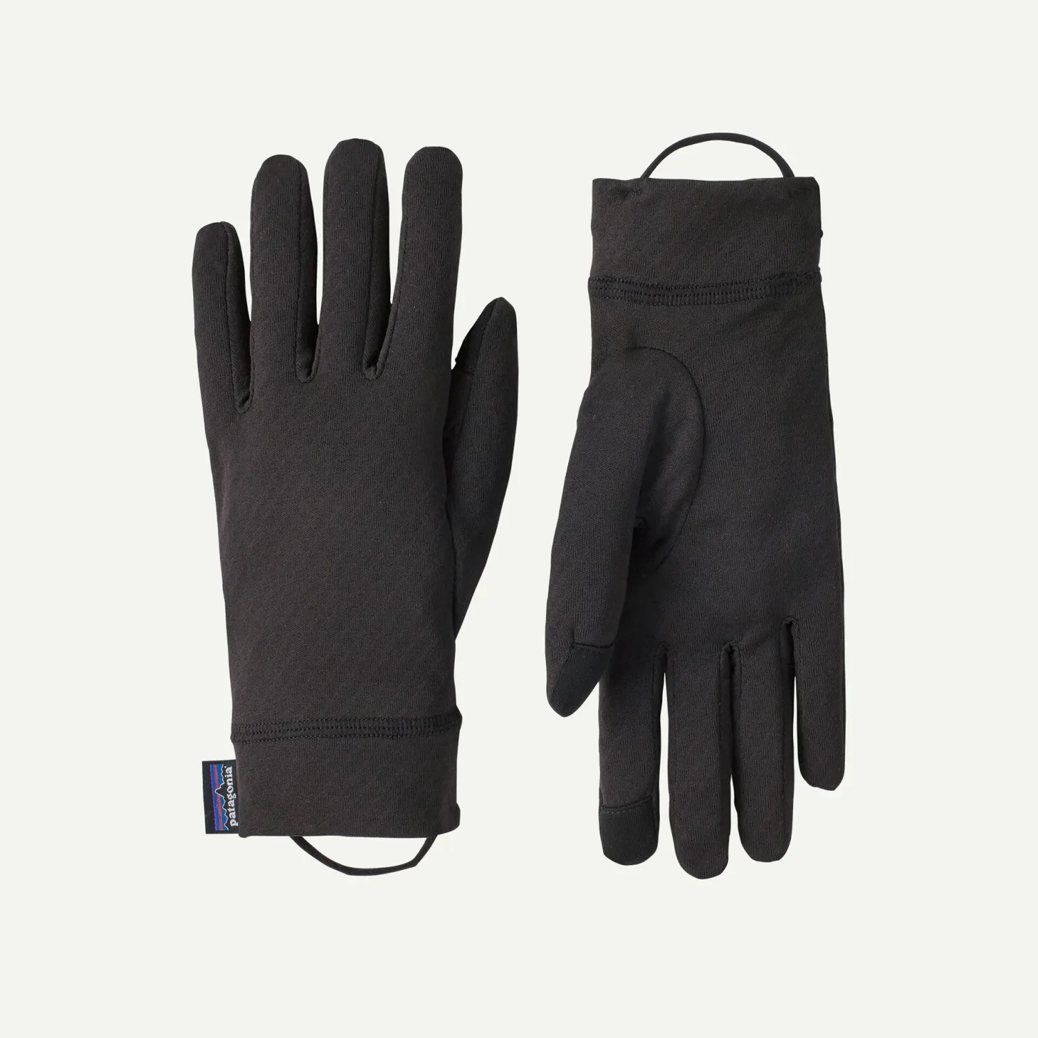 2026 Patagonia Cap MW Liner Gloves, Color: Black, Size: X-Small