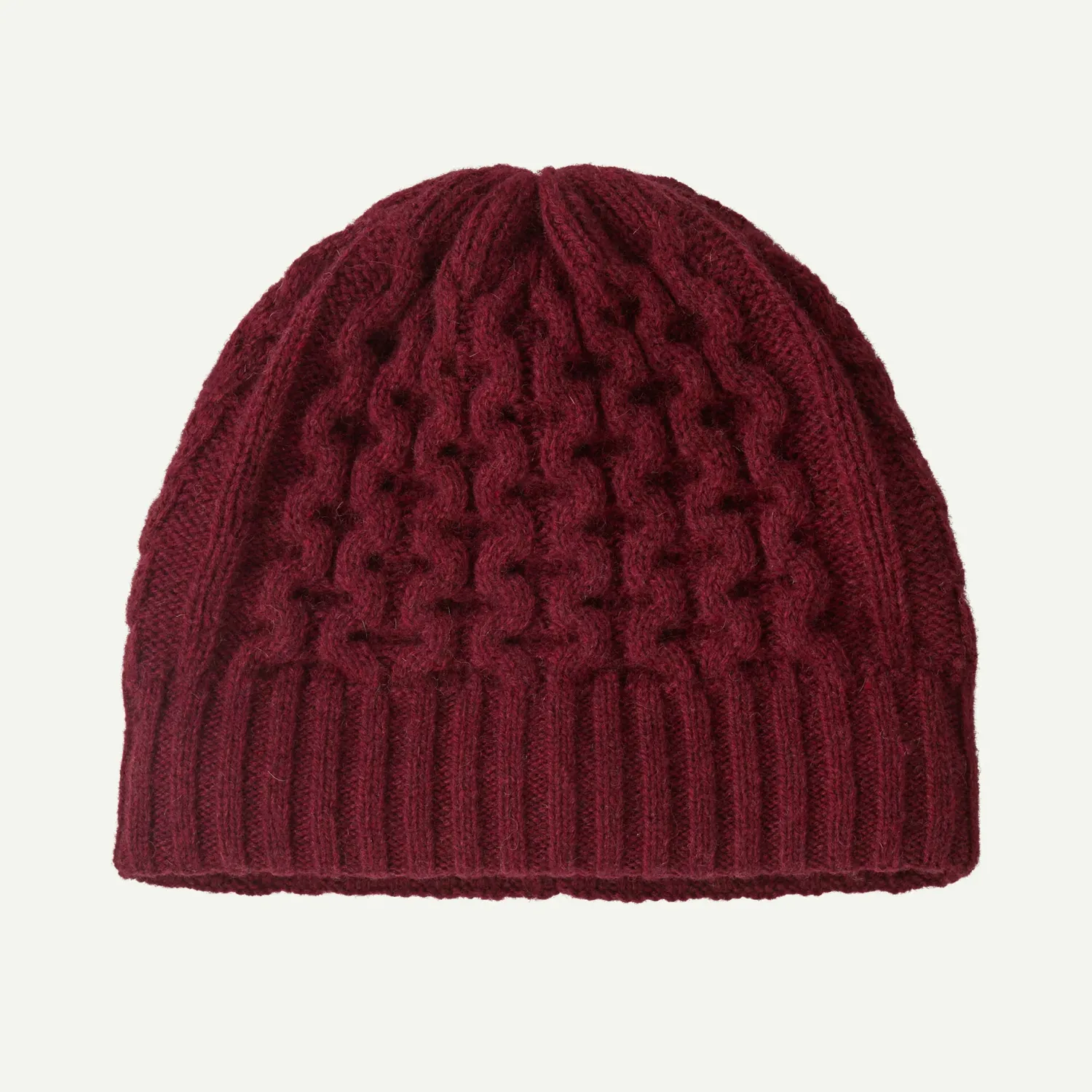 2026 Patagonia Coastal Cable Beanie, Color: Dark Ruby