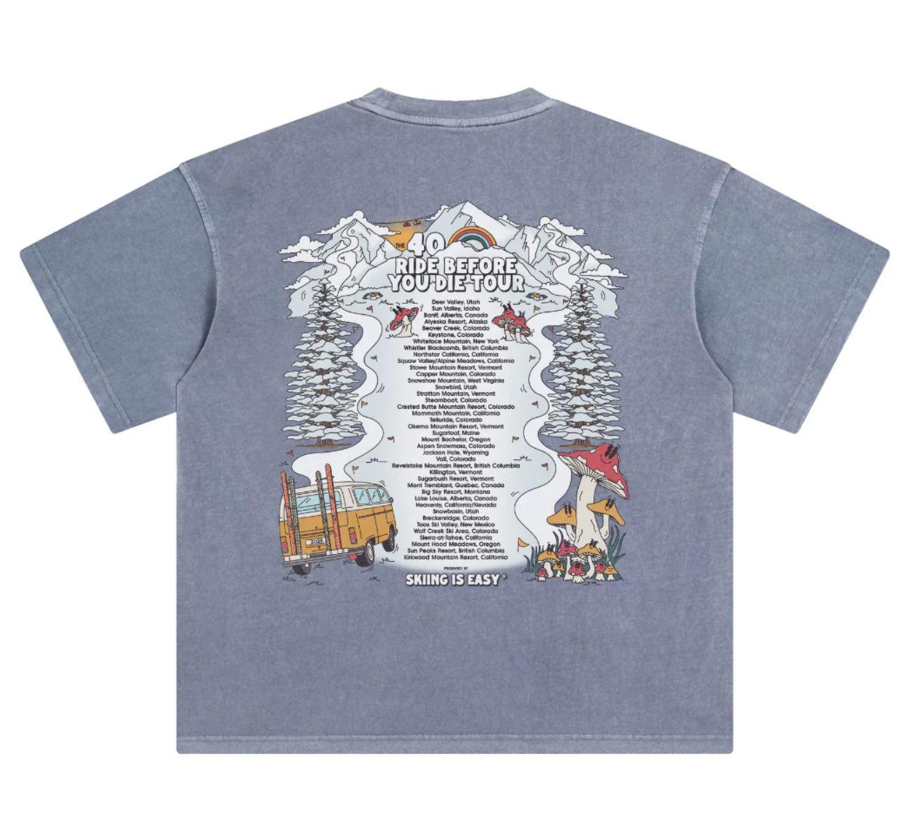 SIE "Ride Before You Die Tour" Tee, Color: Blue, Size: Small