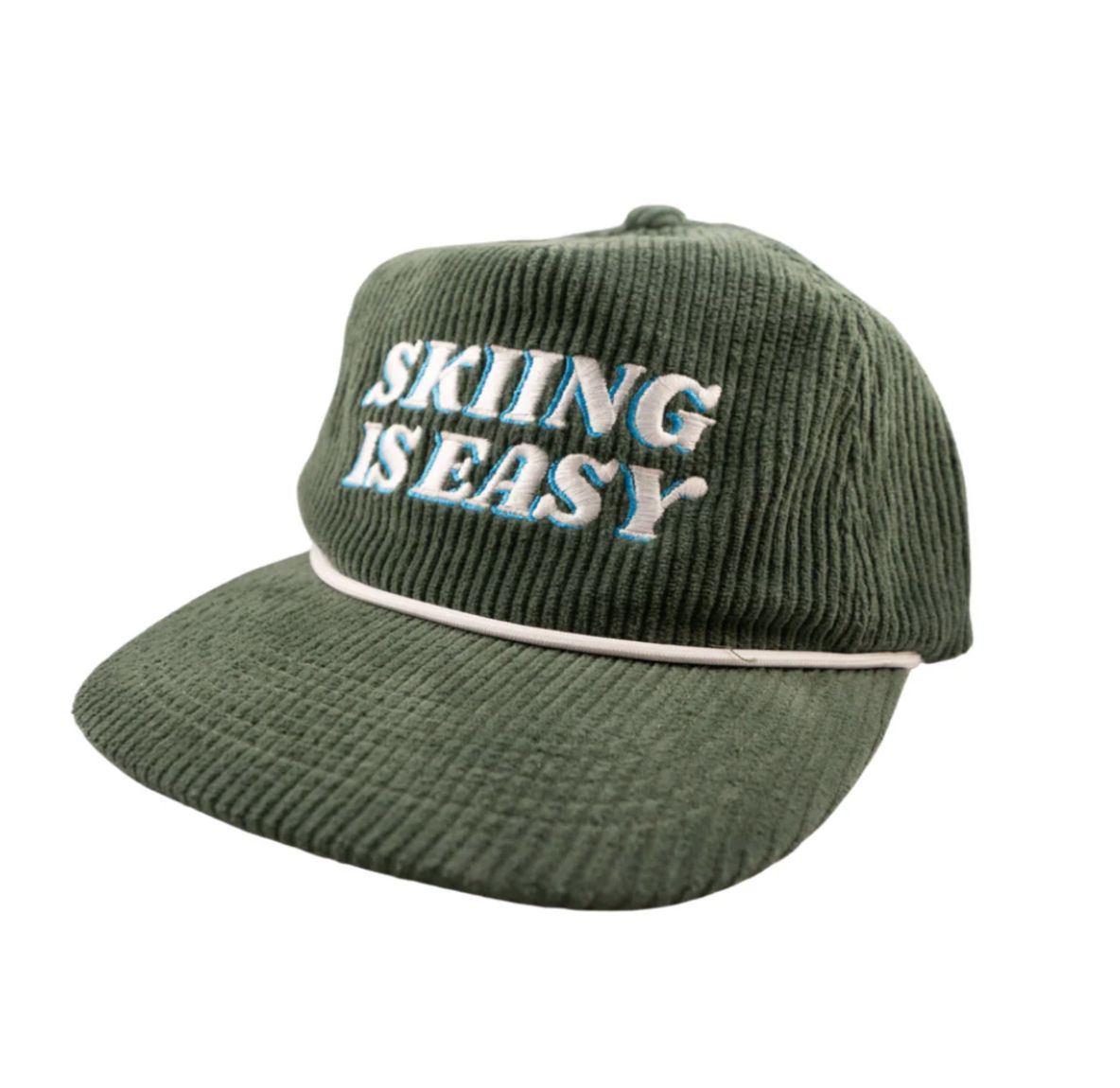 SIE "Skiing Is Easy" Cord Hat, Color: Green