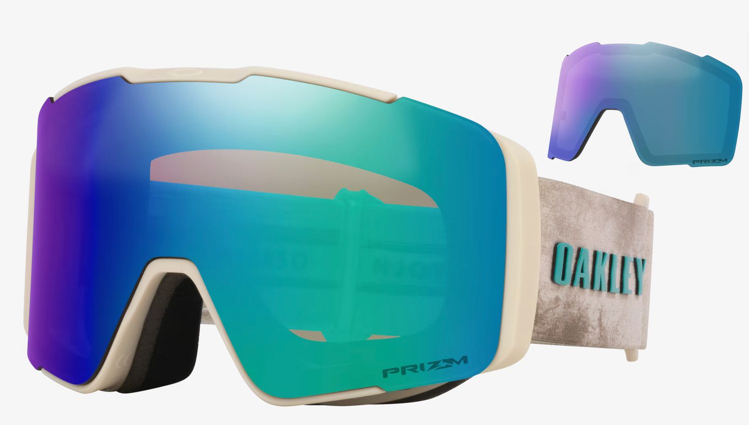 2026 Oakley Line Miner Pro Med Spec, Frame: Jamie Anderson Sig, Lens: Prizm Argon/Prizm Iced