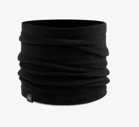 Buff Merino Fleece Neck Warmer, Color: Black