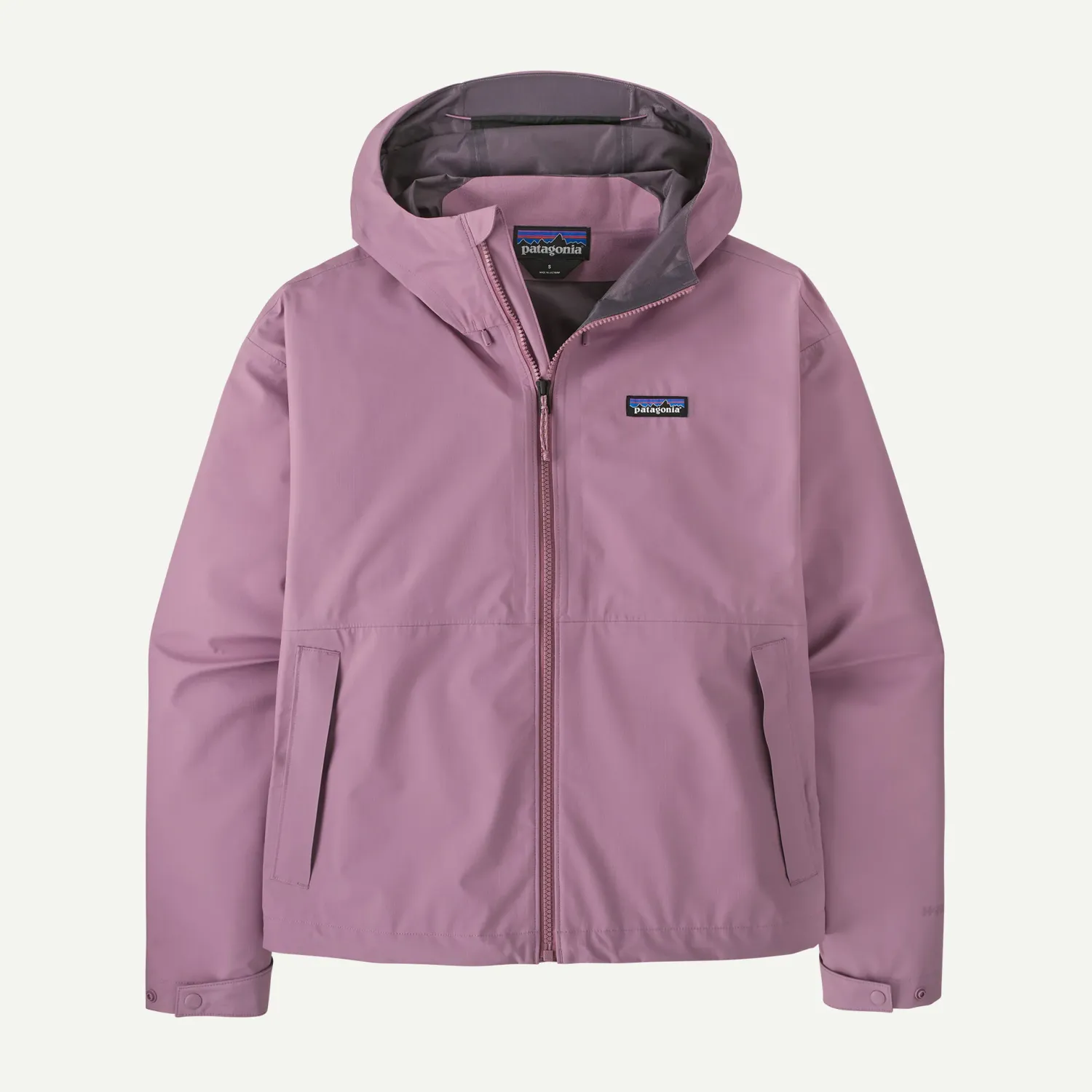 26 Patagonia W Mesa Lane Rain Jkt, Color: Light Violet, Size: Small