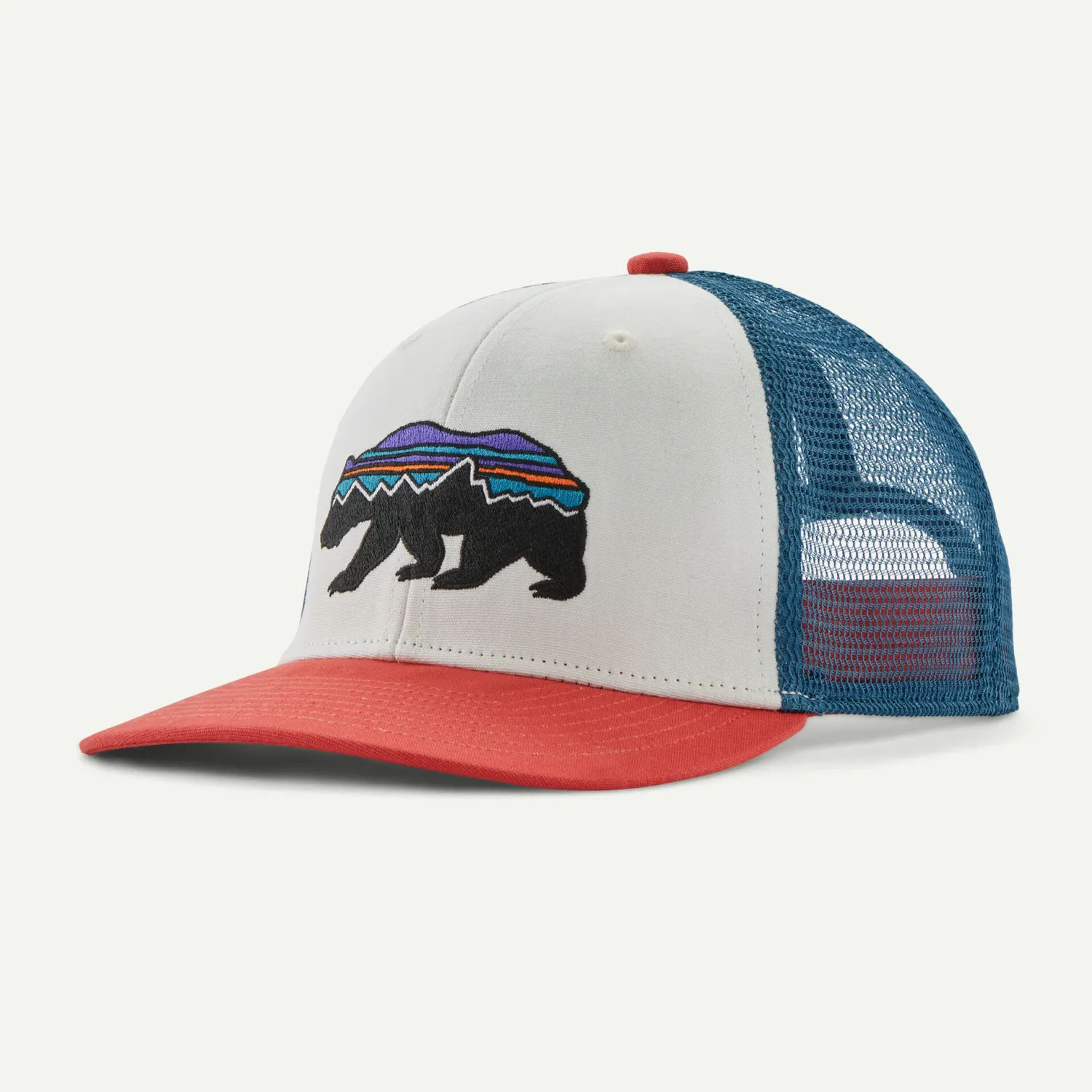 26 Patagonia K Trucker Hat, Color: Fitz Roy Bear: Birch White