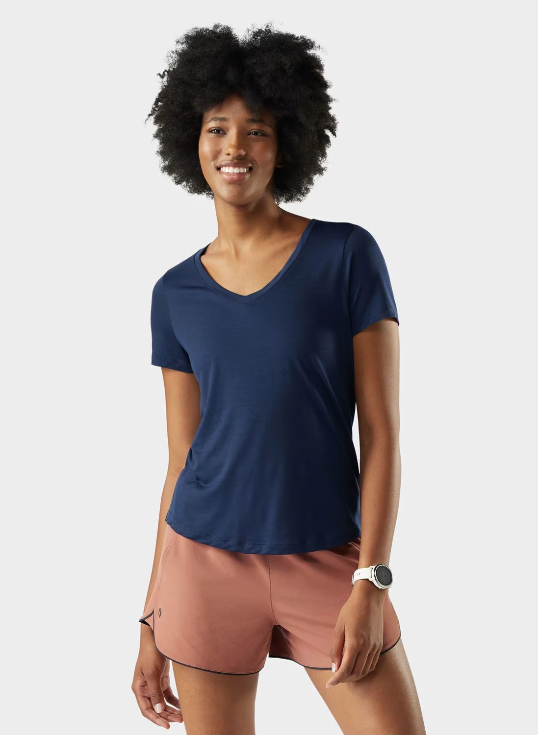 26 Smartwool W UL V-Neck SS Tee