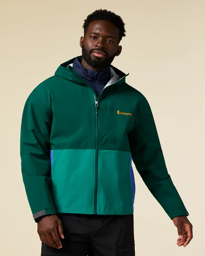 26 Cotopaxi M Cielo Rain Jkt, Color: Kale &amp; Malachite, Size: Small