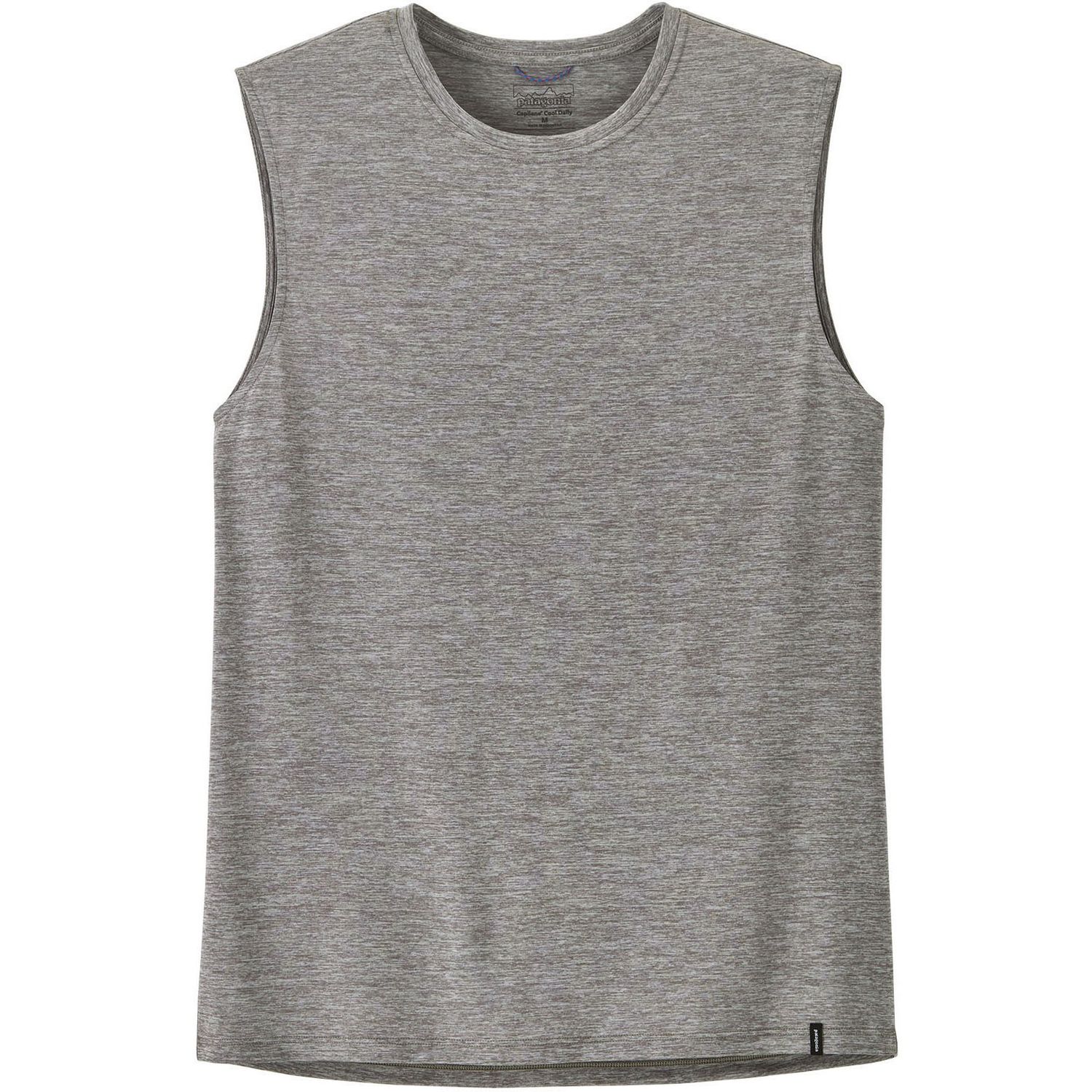 26 Patagonia M Sleeveless Cap Cool Daily Shirt, Color: Feather Grey, Size: Small