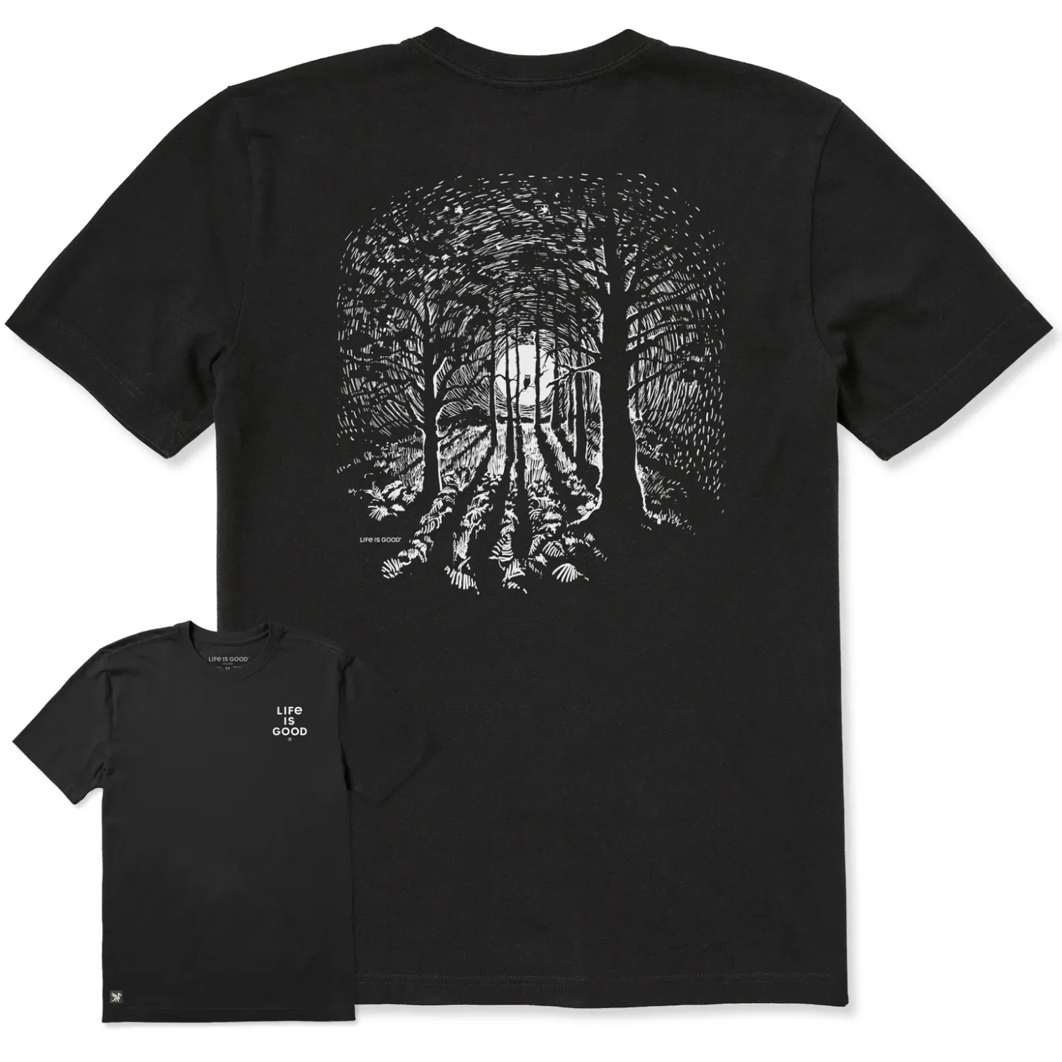 26 LIG M Forest Glow SS, Color: Faded Black, Size: Medium