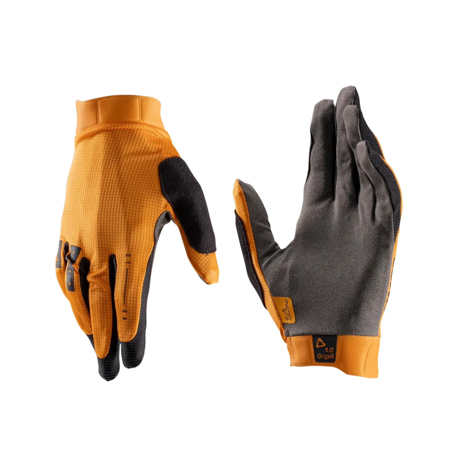 Leatt Jr Glove MTB 1.0 GripR, Color: Lager Yellow, Size: Small