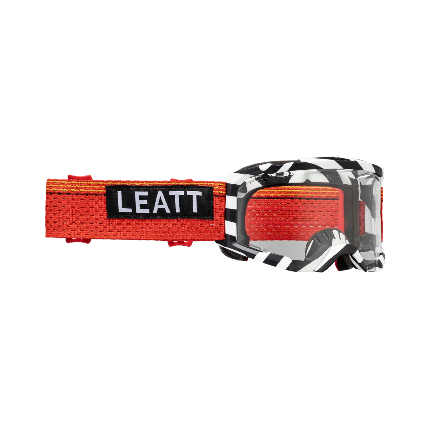 Leatt Goggle Velocity 4.0 MTB X-Flow, Frame: Stripe Black/White, Lens: Clear 83 VLT